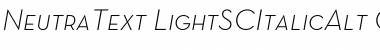 Download Neutra Text Light SC Alt Font