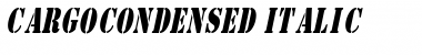 CargoCondensed Italic Font