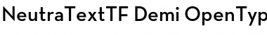 Neutra Text TF Light Demi