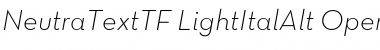 Neutra Text TF Light Alt Italic
