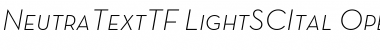 Neutra Text TF Light SC Font