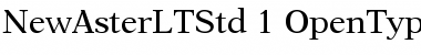 Download New Aster LT Std Font