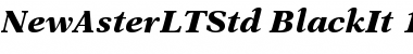 New Aster LT Std Black Italic Font