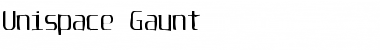 Unispace Gaunt Regular Font