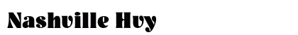 Nashville Hvy font free download