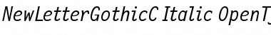 NewLetterGothicC Font