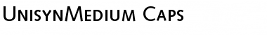 UnisynMedium Caps Font