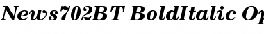 News 702 Bold Italic Font
