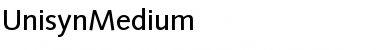 UnisynMedium Font