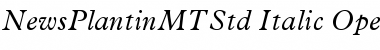 News Plantin MT Std Italic