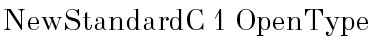 NewStandardC Regular Font
