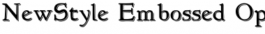 NewStyle Embossed Font