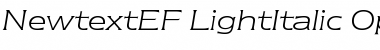 NewtextEF LightItalic Font