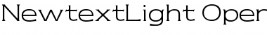Newtext Light Font