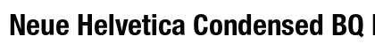 Neue Helvetica Condensed BQ Regular Font Preview