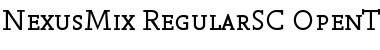 Download NexusMix-RegularSC Font