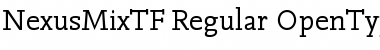 NexusMixTF-Regular Regular Font