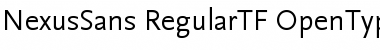 NexusSans Regular TF Font