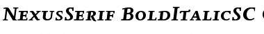 NexusSerif-BoldItalicSC Regular Font
