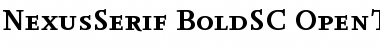 NexusSerif-BoldSC Regular Font