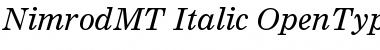 Nimrod MT Italic Font