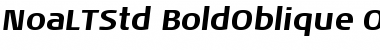 Noa LT Std Bold Oblique Font