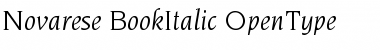 ITC Novarese Book Italic Font