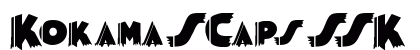 KokamaSCapsSSK Bold Font Preview