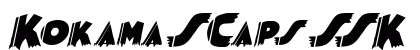 KokamaSCapsSSK BoldItalic Font Preview