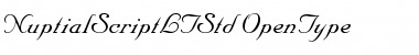 Nuptial Script LT Std Medium Font
