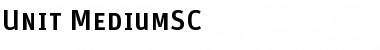 Unit-MediumSC Regular Font