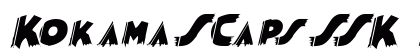 KokamaSCapsSSK Italic Font Preview