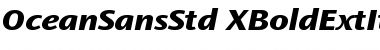 Ocean Sans Std ExtraBold Extended Italic Font