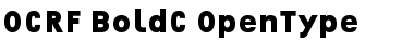 OCRF-BoldC Regular Font