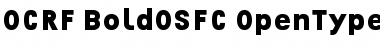 OCRF-BoldOSFC Regular Font