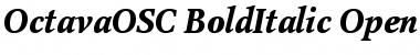 OctavaOSC Bold Italic