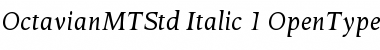 Octavian MT Std Font