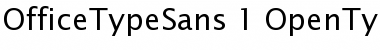 OfficeTypeSans Regular Font