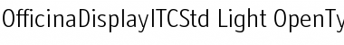 Officina Display ITC Std Font