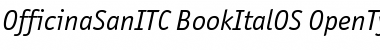 Officina Sans ITC Book Italic OS Font