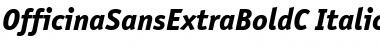 OfficinaSansExtraBoldC Italic Font