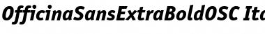 OfficinaSansExtraBoldOSC Italic