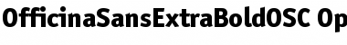 OfficinaSansExtraBoldOSC Regular Font