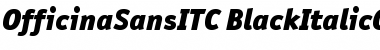 OfficinaSansITC Black Italic OS Font