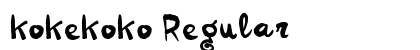 kokekoko Regular font free download