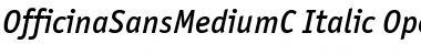 OfficinaSansMediumC Italic Font
