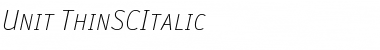 Unit-ThinSCItalic Regular Font