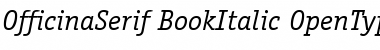 ITC Officina Serif Book Italic