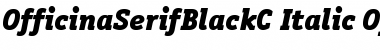 OfficinaSerifBlackC Italic Font