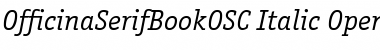 OfficinaSerifBookOSC Italic Font